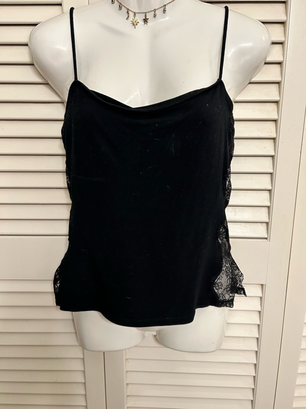 intimissimi Black Lace-Trim Camisole
